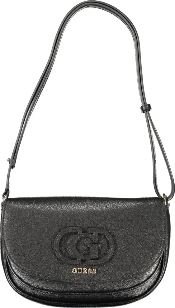 Black Polyethylene Women Handbag