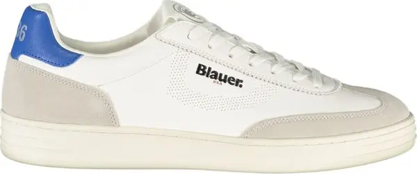 White Polyurethane Men's Sneaker