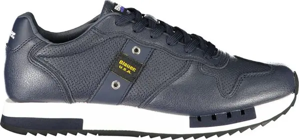 Blue Polyurethane Men's Sneaker