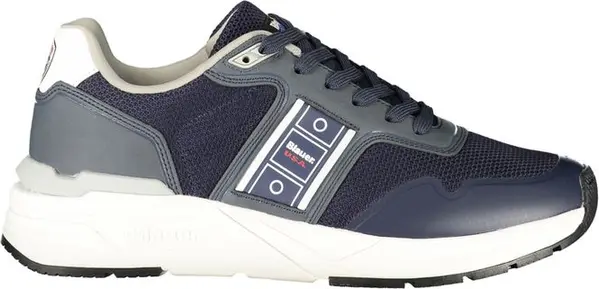 Blu Polyester Men Sneaker