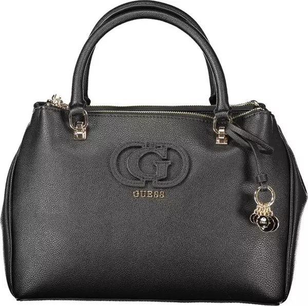 Black Polyurethane Women's Handbag