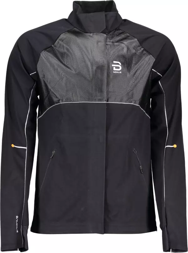 Black Polyester Men's Jacket