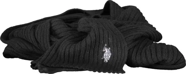 Black Wool Men's Scarf