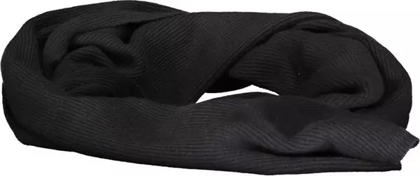 Black Cotton Men Scarf