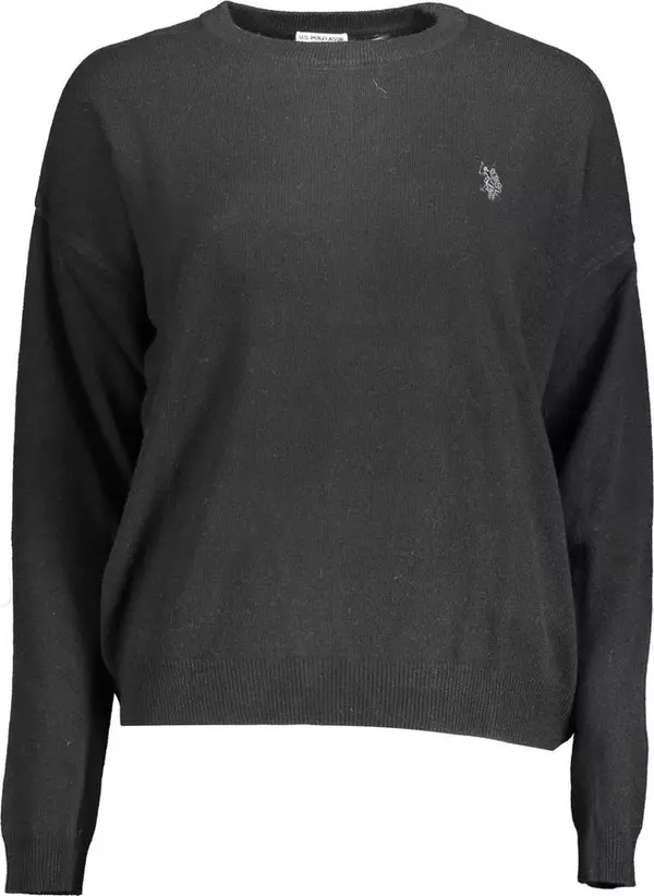 Black Viscose Women's Sweater