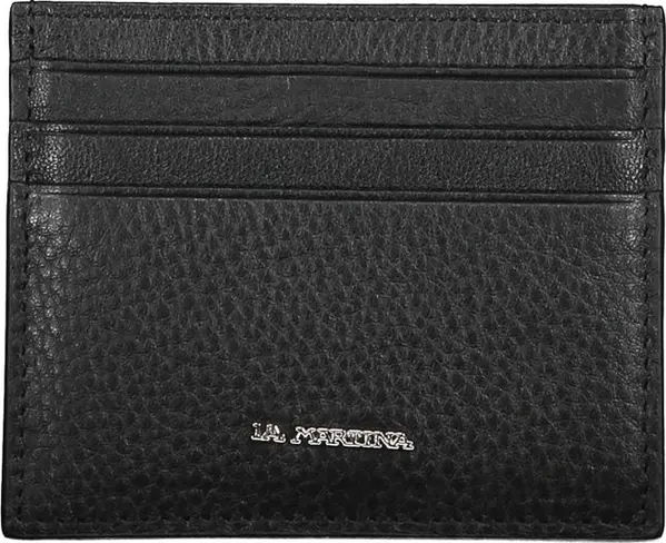 Black Leather Men Wallet Holder