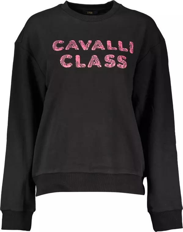 Black Cotton Women Sweater