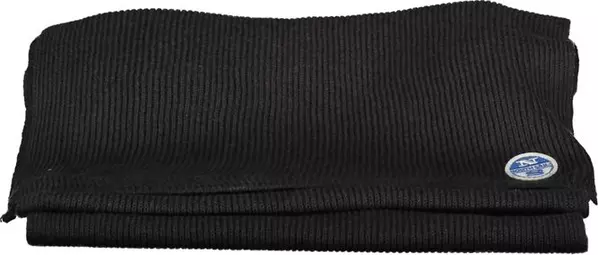Black Cotton Men Scarf