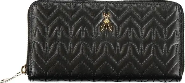 Black Polyurethane Women Wallet