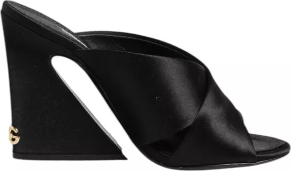 Black Keira Baroque High Heel Sandals Shoes