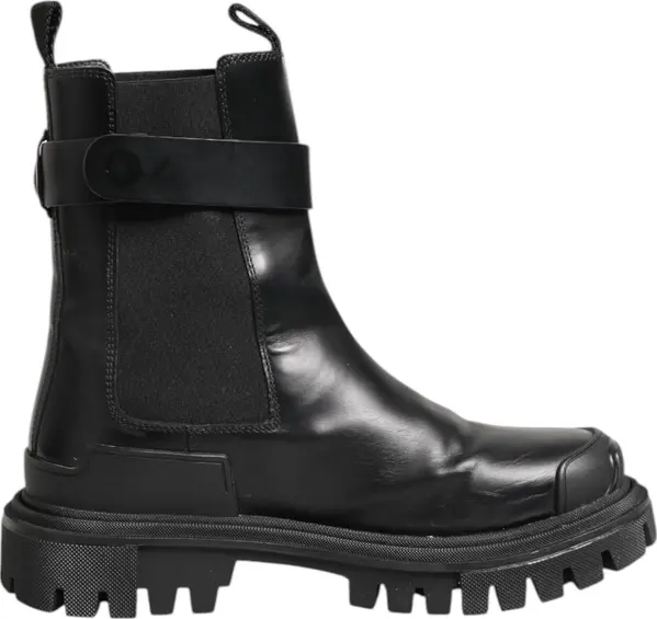Black Gold DG Logo Trekking Calf Boots Shoes