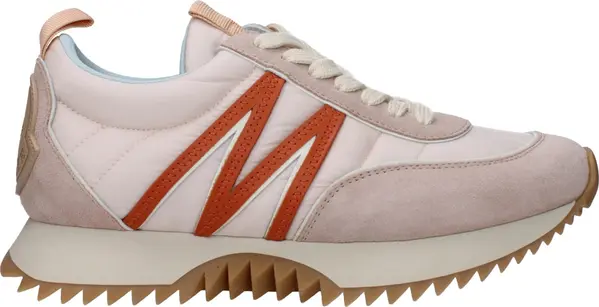 Pink Fabric Chunky Sneakers