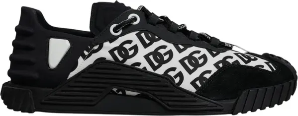 Black Logo Lace Up Low Top NS1 Sneakers Shoes