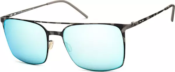 Gray Metal Sunglasses