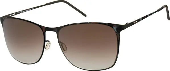 Brown Metal Sunglasses