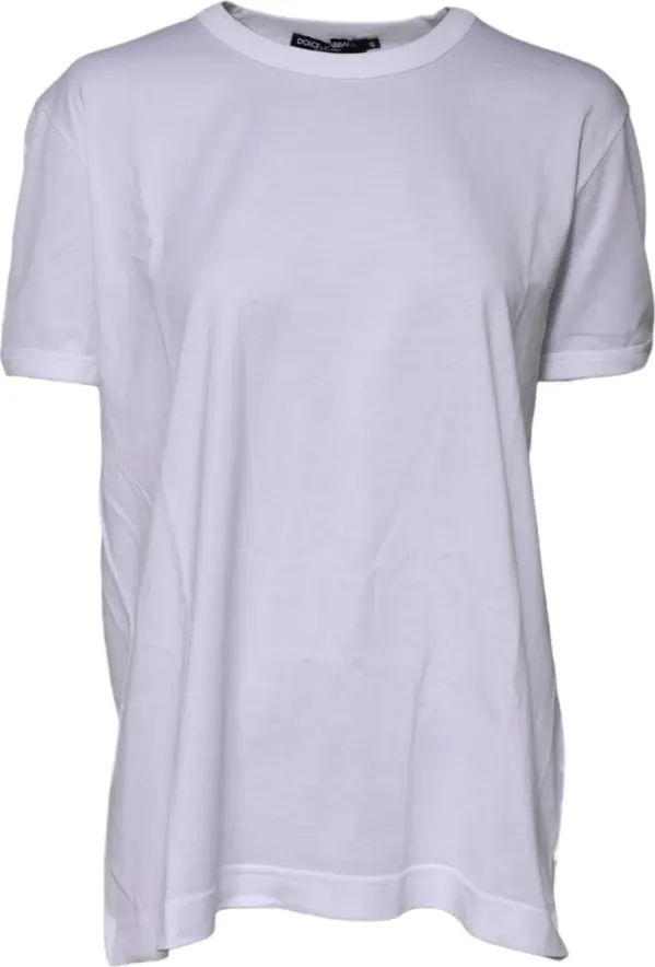 White Cotton Goodluck 2022 Crew Neck T-shirt