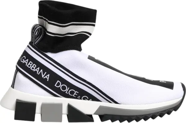 White Black Sorrento Socks Sneakers Shoes