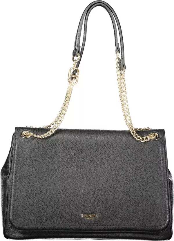 Nero Polyurethane Women Shoulder Bag