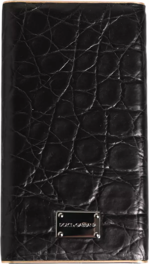 Black Leather Embossed Exotic 3000mAh Power Bank Charger USB