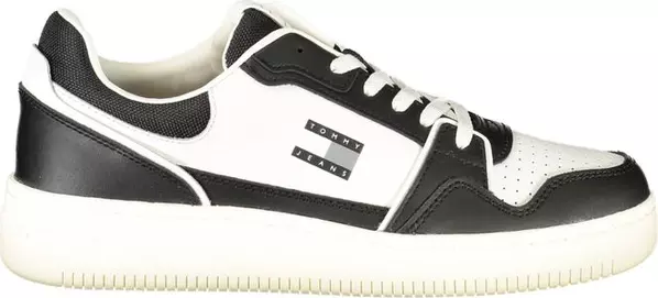Black Polyurethane Men Sneaker