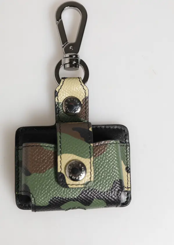 Multicolor Camouflage Leather Metal Accessory Airpods Case