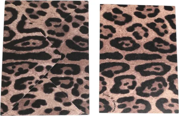 Multicolor Leopard Print Envelope Paper Post Card Holder