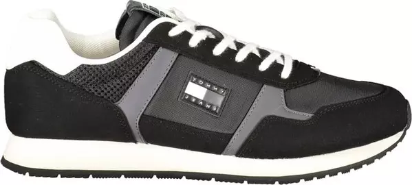 Nero Polyurethane Men Sneaker