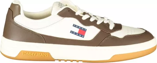 White Polyurethane Men Sneaker