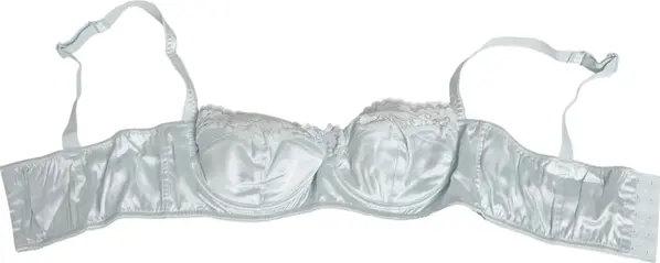 Light Blue Silk Semi-Padded Balconette Underwear