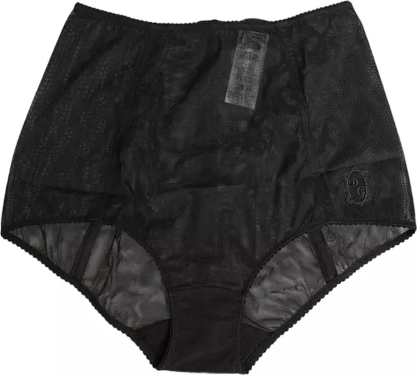 Black High Waist Mesh Sheer Shapewear Underwear