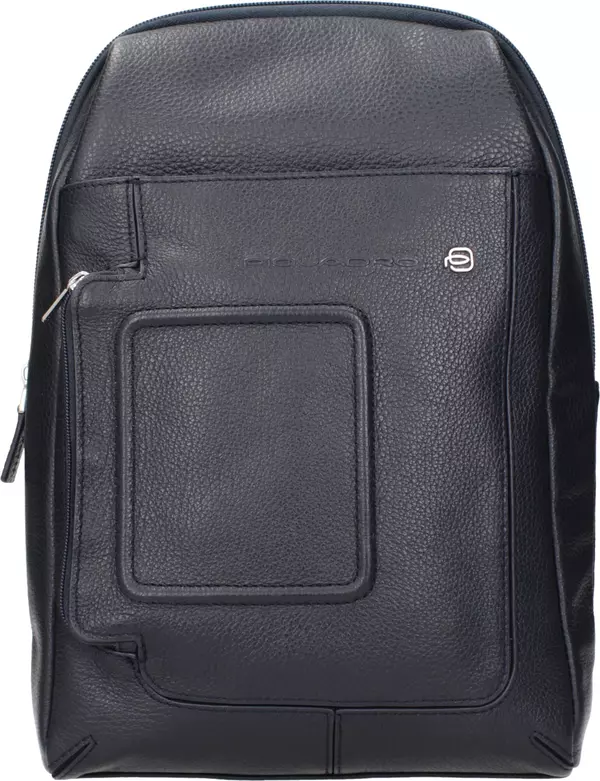 Blue Leather Crossbody Bag