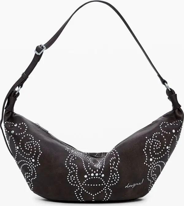 Brown Polyethylene Women Handbag