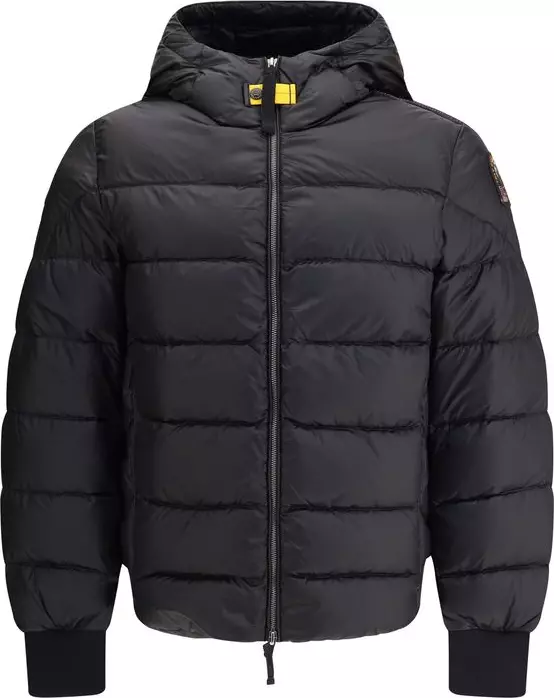 Black Polyamide Jacket Coat