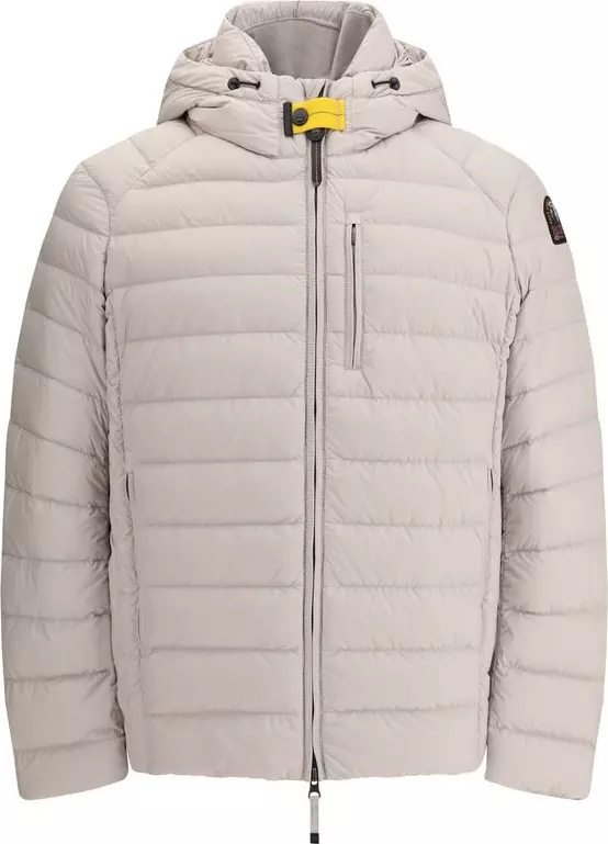 Beige Polyamide Full-Length Jacket