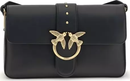 Black Leather Shoulder Bag