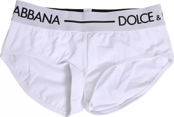 White Nylon Logo Waistband Shorts Underwear