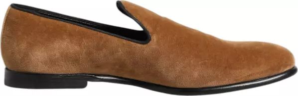 Brown Suede Slip On Men Loafers Formal Shoes