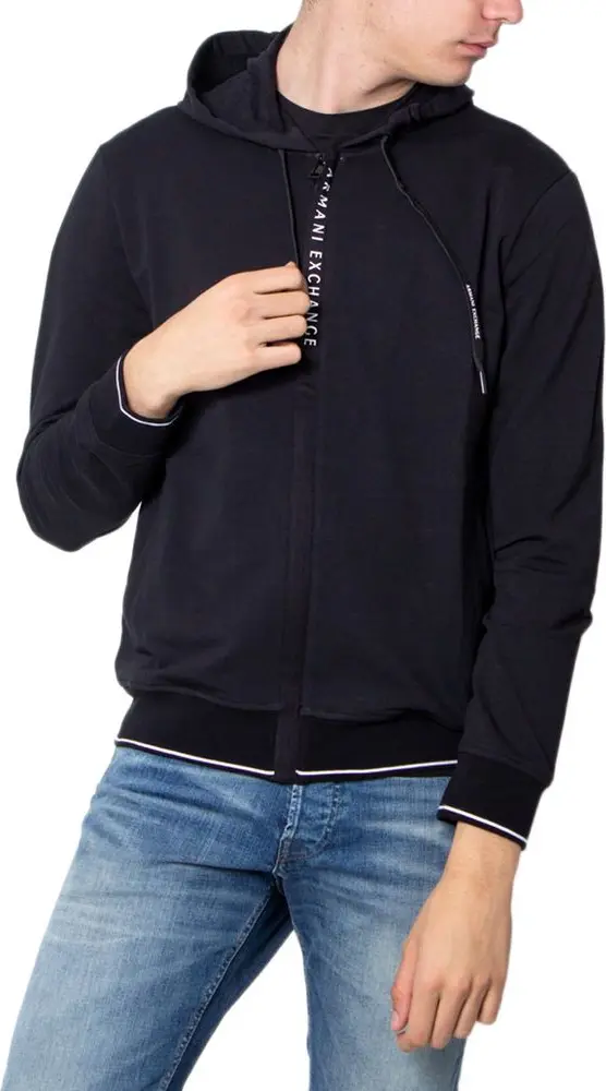 Black Cotton Hoodie