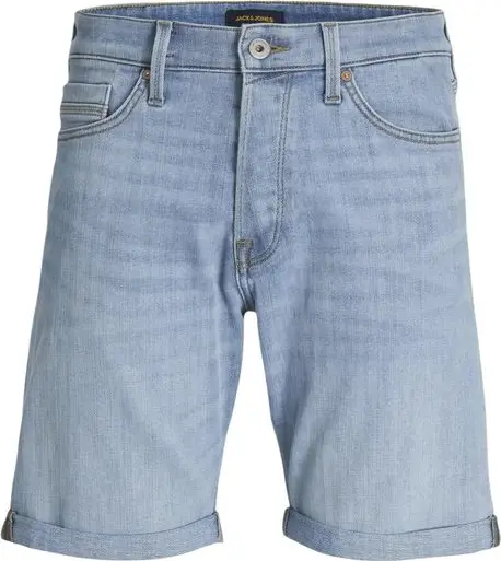 Light Blue Cotton Bermuda Shorts