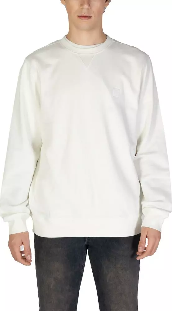 White Cotton Sweatshirt
