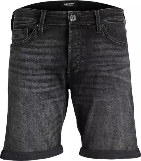 Black Cotton Bermuda Shorts