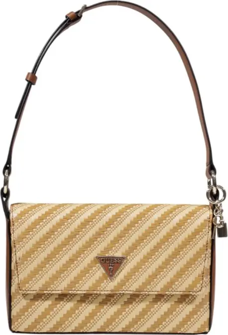 Beige Polypropylene Handbag