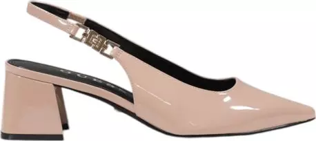 Pink Polyethylene Platform Sandals