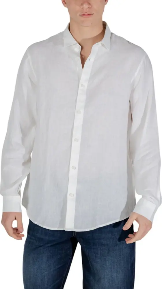 White Linen Dress Shirt