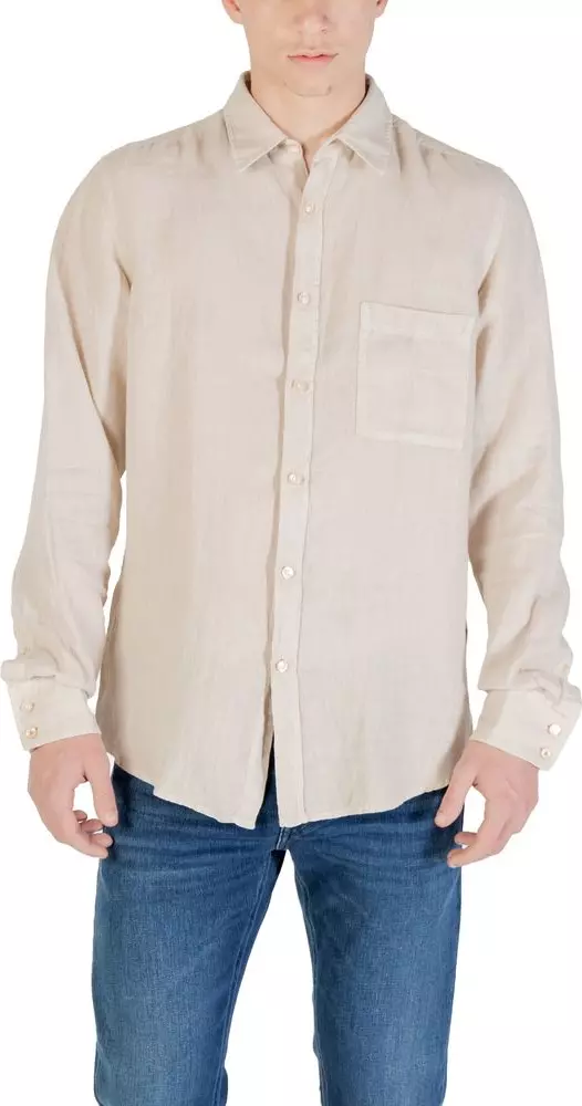 Beige Linen Shirt