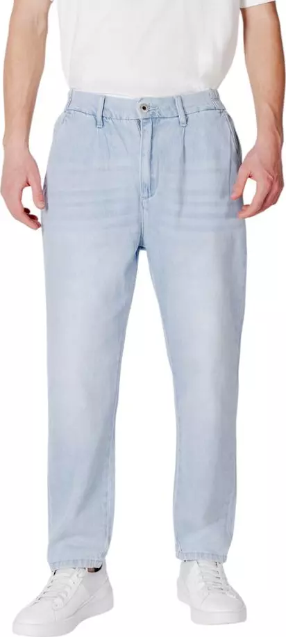 Blue Cotton Slim Fit Jeans