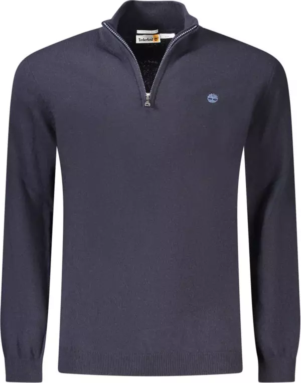 Blue Wool Men Sweater