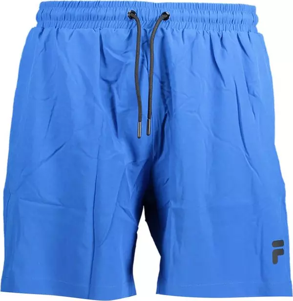 Blu Polyester Men's Swim Trunk