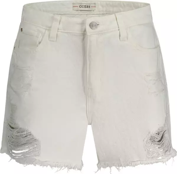 White Cotton Women's Short