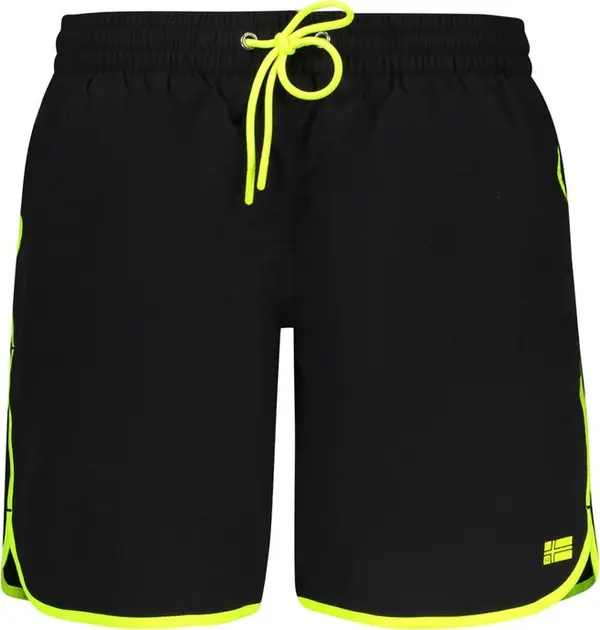 Black Polyamide Men's Swim Trunk